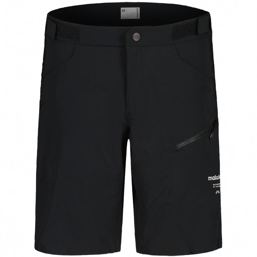 NEW MALOJA men's fuorn cycle shorts in deep black